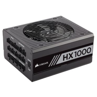Corsair HX Series HX1000 — 1000 Watt 80 PLUS PLATINUM Certified Fully Modular PSU