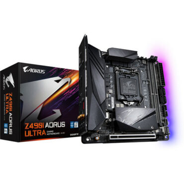 Gigabyte Z490I AORUS ULTRA Motherboard | LGA 1200 | Z490 | 64 GB | ATX | Gen 3