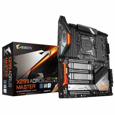 Gigabyte X299 AORUS MASTER Motherboard | LGA 2066 | X299 | 256 GB | ATX | Gen 3
