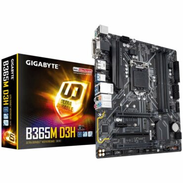 Gigabyte B365M D3H Motherboard | LGA 1151 | B365 | 64 GB | M-ATX | Gen 3