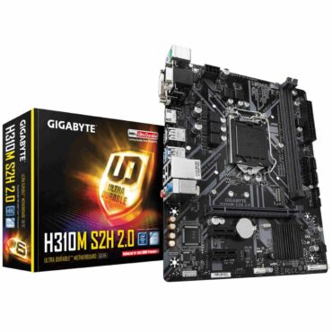 Gigabyte H310M S2H 2.0 Motherboard | LGA 1151 | H310 | 32 GB | Mini ATX | Gen 3