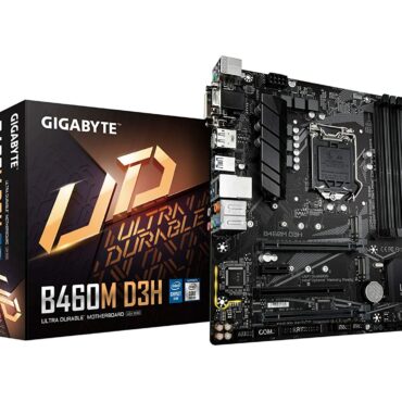 Gigabyte B460M D3H Motherboard | LGA 1200 | B460 | 128 GB | M-ATX | Gen 3