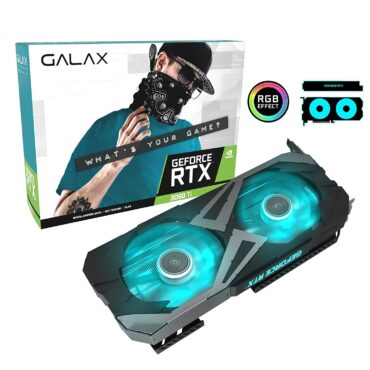 GALAX GeForce RTX™ 3060TI Ex 1-click OC (8 GB) 8 GB Duel Fan RGB