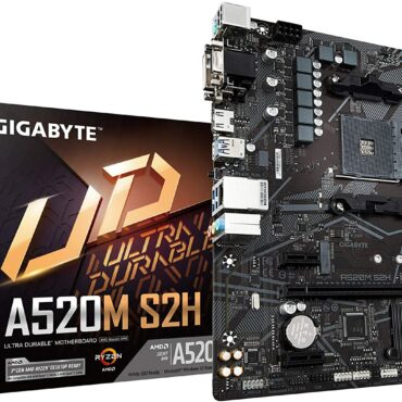 Gigabyte A520M S2H | A520 | AM4 | 64 GB | Mini ITX | Gen 3