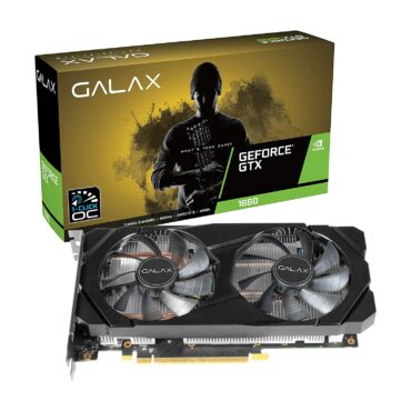 GALAX GeForce GTX™ 1660 1 Click OC 6GB Duel Fan Non-RGB