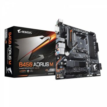 Gigabyte B450 AORUS M | B450 | AM4 | 128 GB | M-ATX | Gen 3