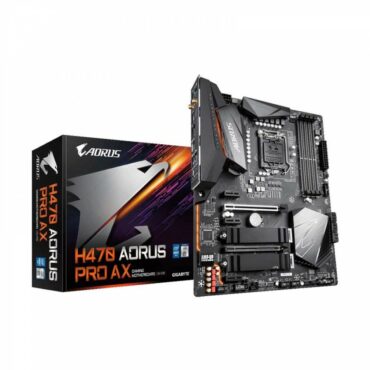 Gigabyte H470 AORUS PRO AX Motherboard | LGA 1200 | Z470 | 128 GB | ATX | Gen 3