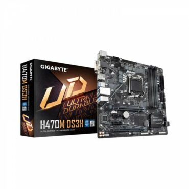 Gigabyte H470M DS3H Motherboard | LGA 1200 | Z470 | 128 GB | M-ATX | Gen 3