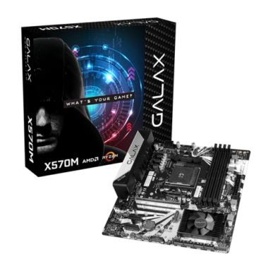 GALAX X570M AMD Motherboard | AM4 | M-ATX | Gen 4