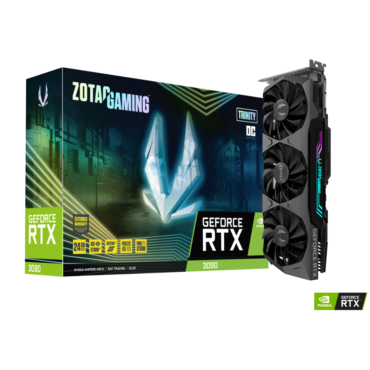 ZOTAC GAMING GEFORCE RTX 3090 TRINITY OC 24GB GDDR6X | 384 bit | 1710/19500 | HDCP | Three DP | HDMI | Premium Pack