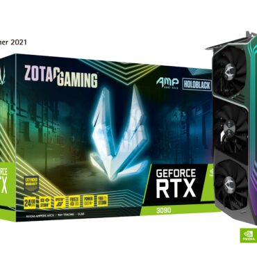 ZOTAC GAMING GEFORCE RTX 3090 AMP CORE HOLO 24GB GDDR6X | 384 bit | 1755/19500 | HDCP | Three DP | HDMI | Premium Pack