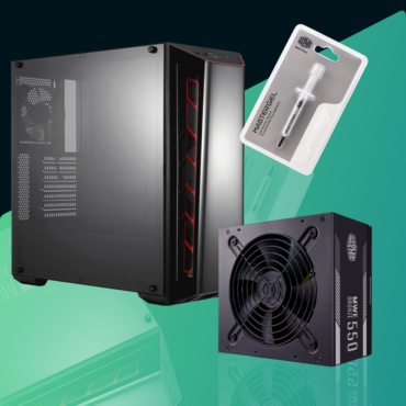 Cooler Master MASTERBOX MB520 Case with Cooler Master MVE Bronze 550W V2 230V Power Supply | Free Cooler Master Mastergel Thermal Grease