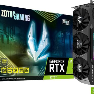 ZOTAC GAMING GeForce RTX 3070 Ti Trinity | 8GB | Triple Fan | RGB | Nvidia RTX
