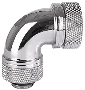 Thermaltake Pacific G1/4 PETG Tube 90 Degree Compression 16mm OD Chrome P/N: CL-W097-CA00SL-A