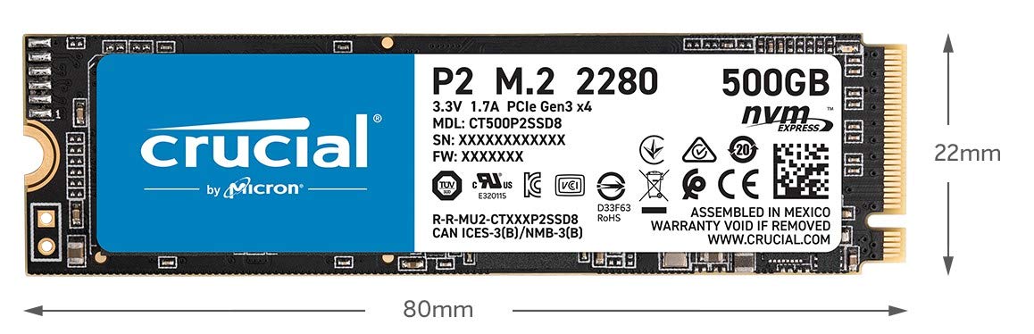 Crucial P2 NVMe M.2 SSd 1000GB - Image 3