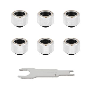 Thermaltake Pacific C-Pro G1/4 PETG 16mm OD Fitting White P/N: CL-W211-CU00WT-B