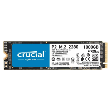 Crucial P2 NVMe M.2 SSd 1000GB