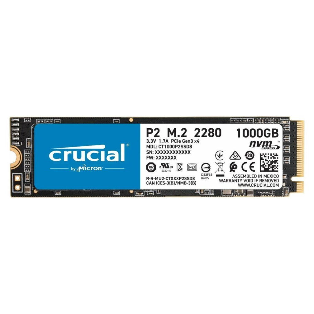 Crucial P2 NVMe M.2 SSd 1000GB