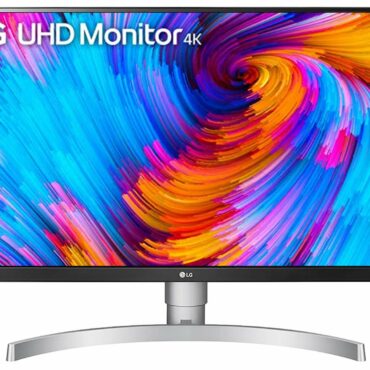 LG 27" UHD 4K HDR400 - White  4K UHD IPS 60Hz 5ms Professional Monitor