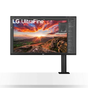 LG 32" Ultrafine Ergo 4K  HDR10 USB C - White 4K UHD IPS 60Hz 5ms Professional Monitor
