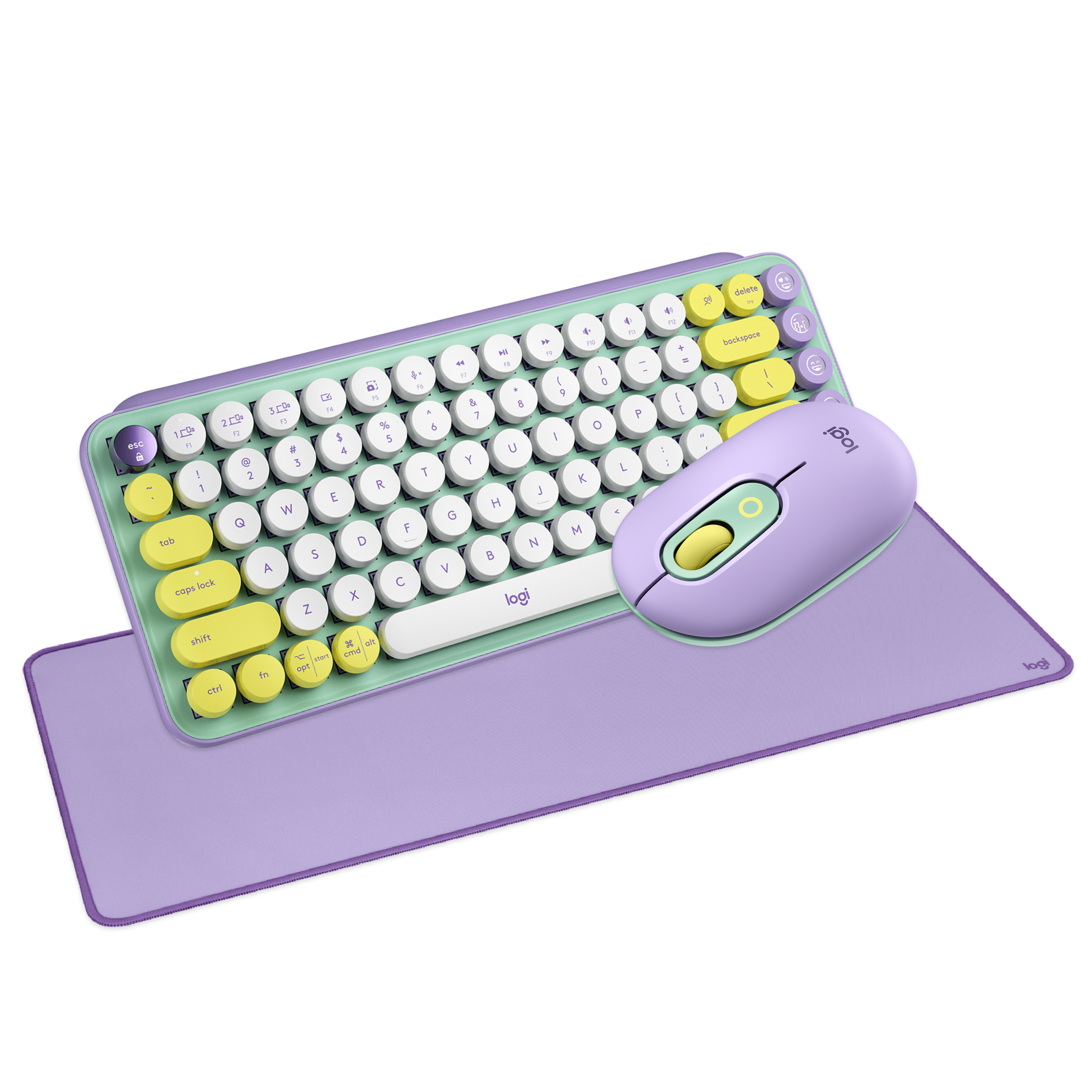 Logitech Studio Desk Combo | Logitech POP Keyboard + Logitech POP Mouse + Logitech Studio Desk Mat - Image 3