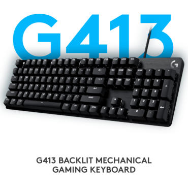 Logitech G413 SE Mechanical Gaming Keyboard | WHITE Backlit Keys | Romer-G Tactile Key Switches