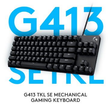 Logitech G413 TKL SE Mechanical Gaming Keyboard | TENKEYLESS | White Backlit Keys | Romer-G Tactile Key Switches