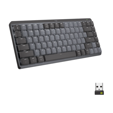 Logitech MX Mechanical Mini Wireless Illuminated Performance Compact Keyboard | Linear Switches | Backlit Keys | Bluetooth, USB-C | macOS, Windows, Linux, iOS, Android