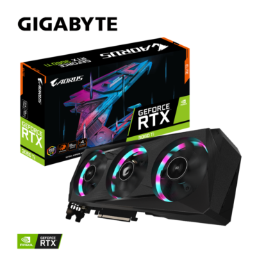 Gigabyte Aorus GeForce RTX 3060 TI Elite LHR 8GB GDDR6 256-Bit Gaming Graphic Card | GV-N306TAorus E-8GD