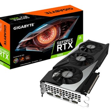 GIGABYTE GeForce RTX 3060 Gaming OC 12G (REV2.0) Graphics Card, 3X WINDFORCE Fans, 12GB 192-bit GDDR6 | GV-N3060GAMING OC-12GD REV2.0