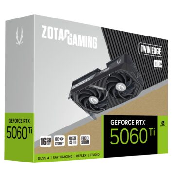ZOTAC GAMING GeForce RTX 5060 Ti 16GB TWIN EDGE OC GDDR7